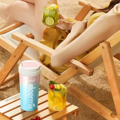 مخلوط کن شارژی ( شیکر ) و ماگ درما شیائومی Xiaomi Deerma DEM-NU90