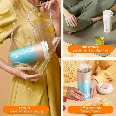 مخلوط کن شارژی ( شیکر ) و ماگ درما شیائومی Xiaomi Deerma DEM-NU90