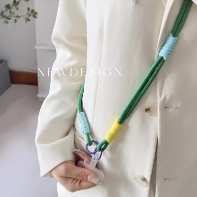 بند آویز گردنی گوشی موبایل دابل کنفی با قلاب فلزی طول 120 سانتی متر - بلند