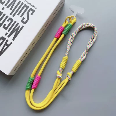 بند آویز گردنی گوشی موبایل دابل کنفی با قلاب فلزی طول 120 سانتی متر - بلند