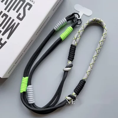 بند آویز گردنی گوشی موبایل دوبل کنفی با قلاب فلزی طول 120 سانتی متر - بلند