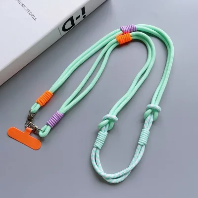 بند آویز گردنی گوشی موبایل دبل کنفی با قلاب فلزی طول 120 سانتی متر - بلند