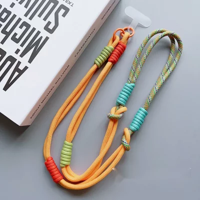 بند آویز گردنی گوشی موبایل دابل کنفی با قلاب فلزی طول 120 سانتی متر - بلند