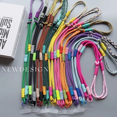 بند آویز گردنی گوشی موبایل دابل کنفی با قلاب فلزی طول 120 سانتی متر بلند