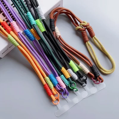 بند آویز گردنی گوشی موبایل دابل کنفی با قلاب فلزی طول 120 سانتی متر - بلند