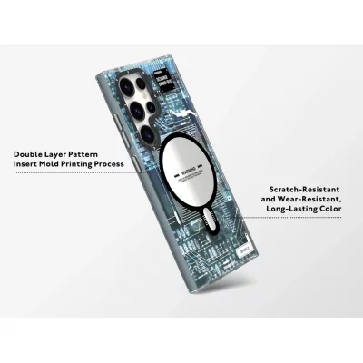 قاب اس 24 اولترا ( کاور ) مگ سیف یانگ کیت Youngkit Futuristic Circuit MagSafe S24 Ultra