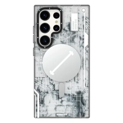 قاب اس 24 اولترا ( کاور ) مگ سیف یانگ کیت Youngkit Futuristic Circuit MagSafe S24 Ultra