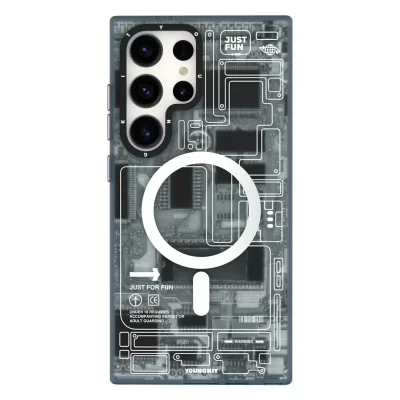 قاب اس 24 اولترا ( کاور ) مگ سیف یانگ کیت Youngkit Futuristic Circuit MagSafe S24 Ultra