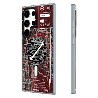 قاب اس 24 اولترا ( کاور ) مگ سیف یانگ کیت Youngkit Futuristic Circuit MagSafe S24 Ultra
