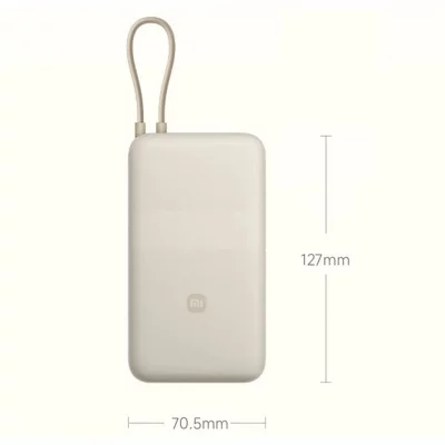 پاوربانک شیائومی 33 وات 20000 میلی آمپر با کابل تایپ سی مدل PB2030MI