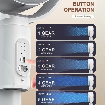 پنکه شارژی قوی مدل F1