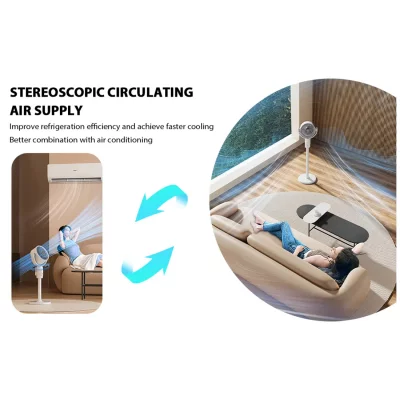 پنکه شارژی ایستاده و رومیزی مدل F1