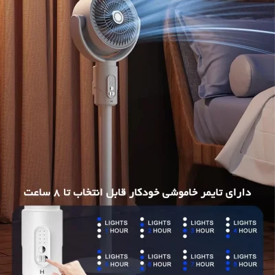 پنکه شارژی خودرو و ماشین مدل F1 با قابلیت شارژ فندکی