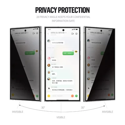 گلس محافظ صفحه پرایوسی (امنیتی) اس 25 اولترا بلوئو BLUEO Privacy Anti-PEEP Glass S25 Ultra