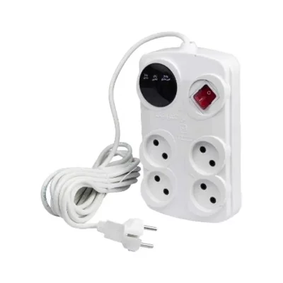 چند راهی برق و محافظ ولتاژ 4 خروجی آفر الکترونیک مدل OR324