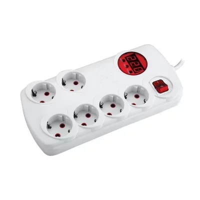 چند راهی برق و محافظ ولتاژ دیجیتالی 6 خروجی آفر الکترونیک مدل OR306