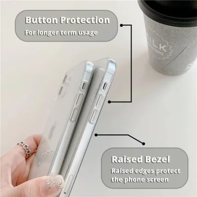 قاب آیفون شفاف ژله ای مدل محافظ لنز دار آیفون های سری 12 (12/12 پرو/12پرومکس) اپل