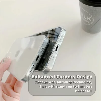 قاب آیفون شفاف ژله ای مدل محافظ لنز دار آیفون های سری 12 (12/12 پرو/12پرومکس) اپل