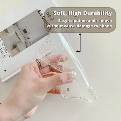 قاب آیفون شفاف ژله ای مدل محافظ لنز دار آیفون های سری 12 (12/12 پرو/12پرومکس) اپل