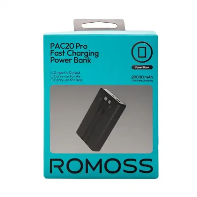 شارژر همراه روموس 30 وات 20000 میلی آمپر با کابل تایپ سی و لایتنینگ مدل PAC20-392
