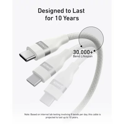 کابل تبدیل USB-C به USB-C انکر مدل A82E2 طول 1.8 متر 240 وات