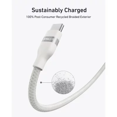 کابل شارژ تایپ سی 240 وات انکر مدل Anker USB-C A82E2 طول 1.8 متر