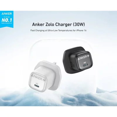 آداپتور شارژر دیواری 30 وات انکر مدل Anker Zolo 30W Gan Charger A2698
