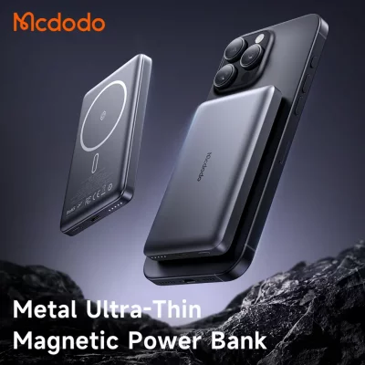 پاوربانک وایرلس مگ سیف فوق نازک مک دودو ظرفیت 10000 میلی آمپر Mcdodo MagSafe MC-465