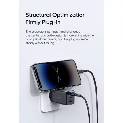 شارژر 70 وات سوپر فست شارژ سامسونگ 3 خروجی مک دودو Mcdodo 70W Gan5 mini CH-154 NEW