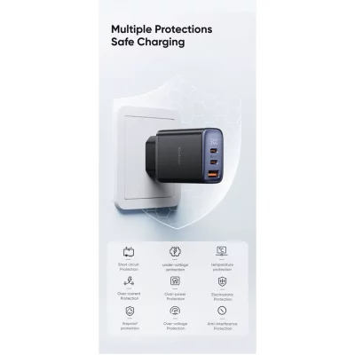 شارژر 30 وات فست شارژ 3 خروجی مک دودو Mcdodo Digital Display CH-218