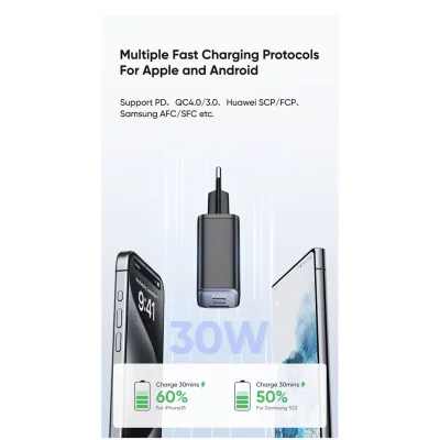 شارژر 30 وات فست شارژ 3 خروجی مک دودو Mcdodo Digital Display CH-218