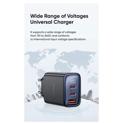 شارژر 30 وات فست شارژ 3 خروجی مک دودو Mcdodo Digital Display CH-218