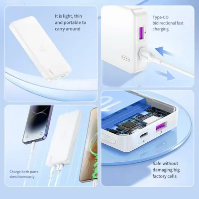 خرید و قیمت پاوربانک 2 خروجی 22.5 وات روموس مدل PPB10-251 ظرفیت 10000 میلی آمپر