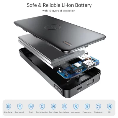 پاوربانک روموس 10000 میلی آمپر 22.5 وات مدل PPB10-251