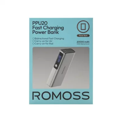 خرید و قیمت پاوربانک 3 خروجی 130 وات روموس مدل PPU20-128 ظرفیت 20000 میلی آمپر