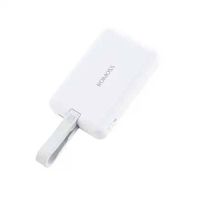 پاوربانک مگ سیف وایرلس با کابل لایتنینگ آیفون روموس 10000 میلی آمپر مدل WMS10-121