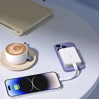 خرید و قیمت پاوربانک مگ سیف و لایتنینگ روموس مدل WMS10-121 ظرفیت 10000 میلی آمپر