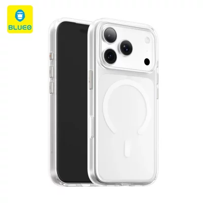 قاب آیفون 17 پرو مکس شفاف طلقی مگ سیف بلوئو Crystal Drop MagSafe iPhone 17 Pro Max