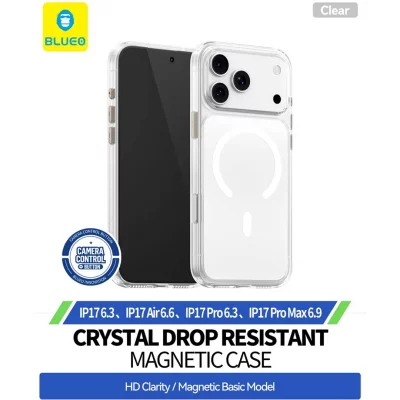 قاب آیفون 17 پرو ( کاور ) شفاف مگ سیف بلوئو Crystal Drop MagSafe iPhone 17 Pro