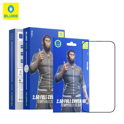 گلس آیفون 17 و آیفون 17 پرو و 16 پرو شفاف بلوئو BLUEO 2.5D Basic HD iPhone 17/17 Pro/16 Pro