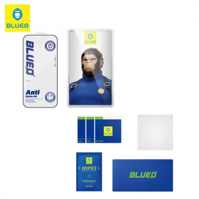 گلس محافظ صفحه شفاف آنتی استاتیک آیفون 17 پرومکس و آیفون 16 پرومکس بلوئو BLUEO 2.5D 9H Basic HD Glass iPhone 16 Pro Max/17 Pro Max