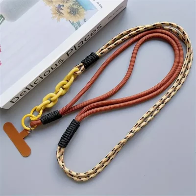 بند آویز گردنی گوشی موبایل دبل Candy Starp با قلاب فلزی طول 120 سانتی متر بلند