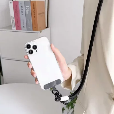 بند آویز گردنی گوشی موبایل دبل Candy Starp با قلاب فلزی طول 120 سانتی متر بلند