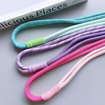 بند آویز گردنی گوشی موبایل دبل Candy Starp با قلاب فلزی طول 120 سانتی متر بلند