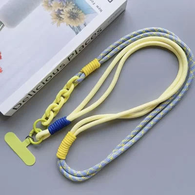 بند آویز گردنی گوشی موبایل دبل Candy Starp با قلاب فلزی طول 120 سانتی متر بلند