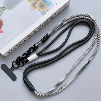 بند آویز گردنی گوشی موبایل دبل Candy Starp با قلاب فلزی طول 120 سانتی متر بلند