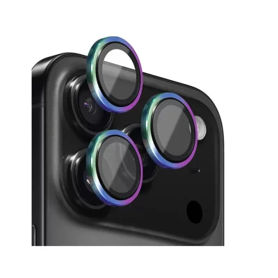 محافظ لنز دوربین آیفون 17 پرو و 17 پرو مکس بلوئو BLUEO Metal Frame iPhone 17 Pro/17 Pro Max