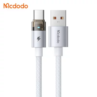 کابل شارژ تایپ سی 100 وات 6 آمپر سوپر فست مک دودو Mcdodo CA-689 طول 1.2 متر