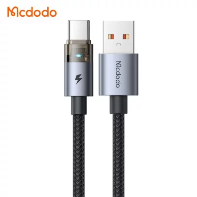 کابل شارژ تایپ سی 100 وات 6 آمپر سوپر فست مک دودو Mcdodo CA-689 طول 1.2 متر