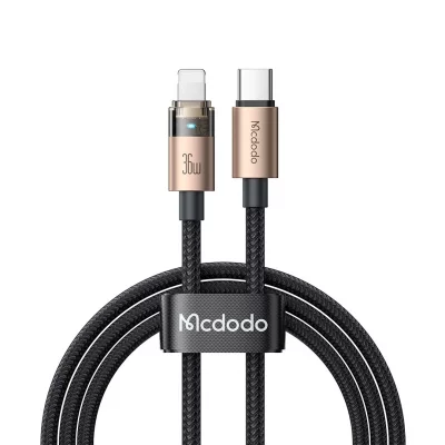 کابل تبدیل تایپ سی به لایتنینگ مک دودو مدل Mcdodo Lightning 36W CA-694 طول 1.2 متر